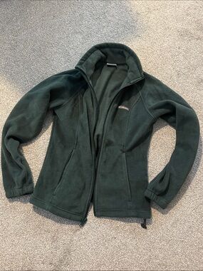 Columbia Dark Forest Green Fleece full zip Jacket